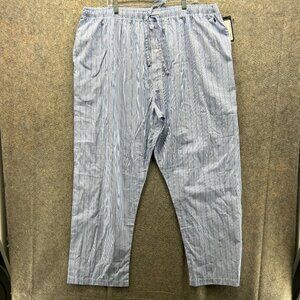 Polo Ralph Lauren Pajama Pant Men 2XL Blue White Striped Cotton Lounge Sleepwear